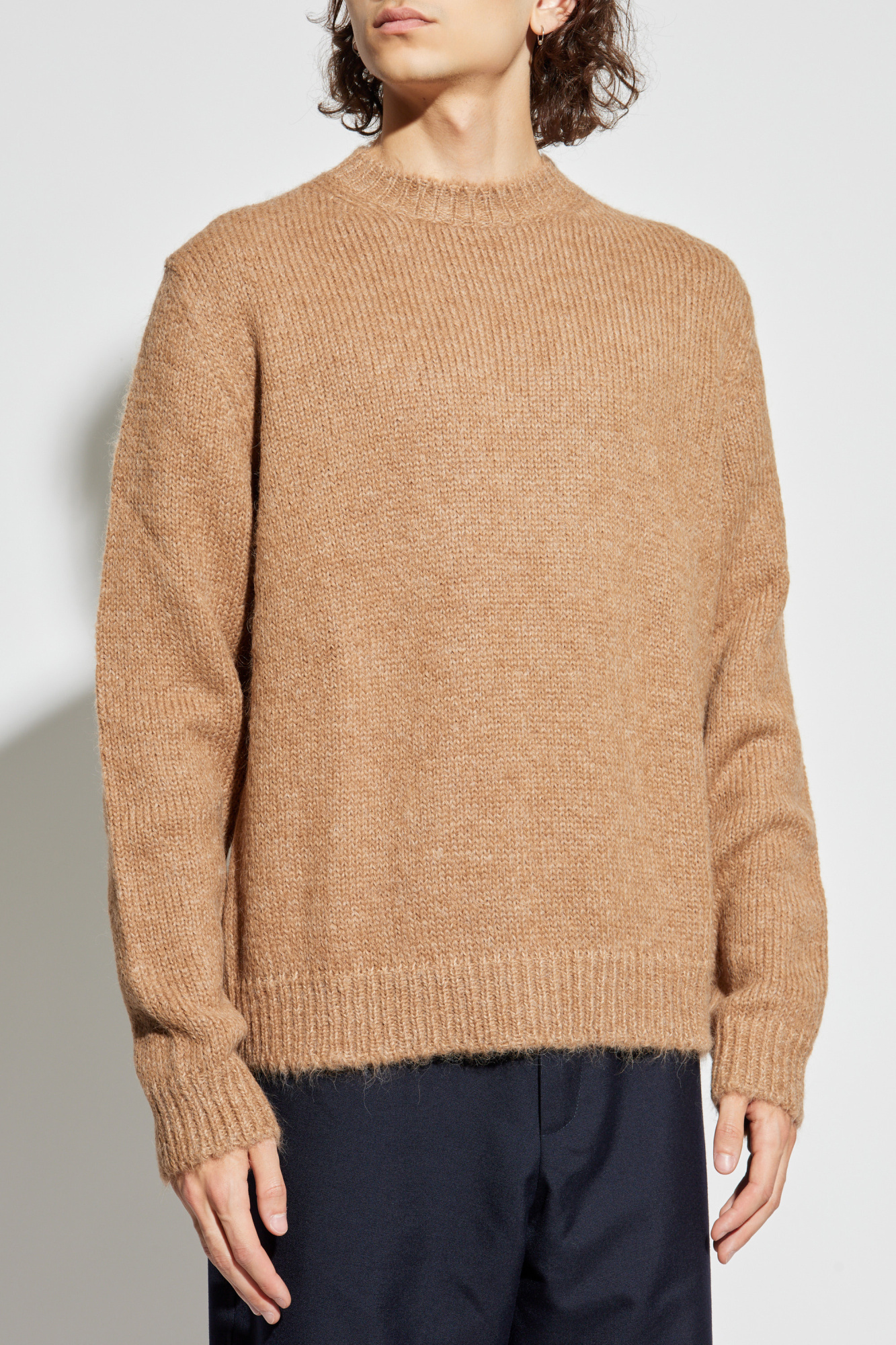 Jil Sander Virgin Wool Plunging Neckline Sweater women